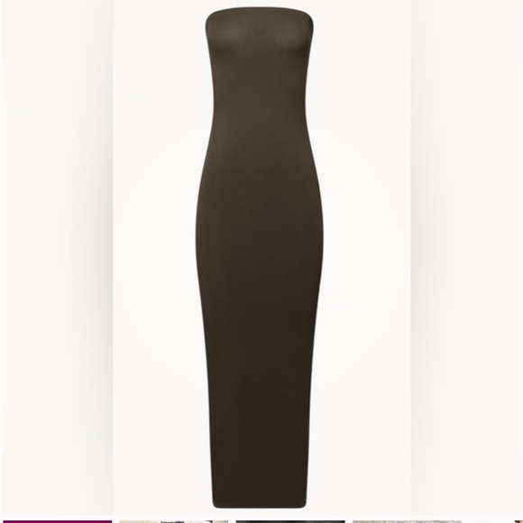 NWT Wolford Charcoal GREY Fatal 3-in-1 Maxi Skirt Dress Large $215 Retail - Picture 3 of 10
